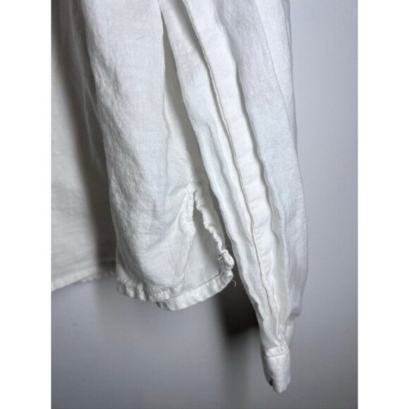 Zara Girls White Long Sleeve Button Down Shirt Eyelashes Size 13/14 - Picture 7 of 10